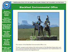 Tablet Screenshot of blackfeetenvironmental.com